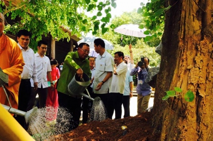 Tổng Bí thư, Chủ tịch nước CMDCND Lào đến thăm chùa Bái Đính 4