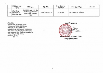 Chương trình hoạt động Lễ hội Hoa Lư năm 2019 7