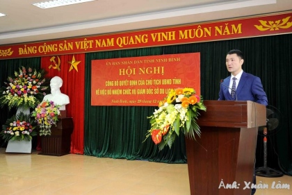 Hội nghị công bố Quyết định của Chủ tịch UBND tỉnh Ninh Bình về việc bổ nhiệm chức vụ Giám đốc Sở Du lịch 1