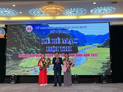 Lễ Bế mạc Hội thi Hướng dẫn viên du lịch giỏi tỉnh Ninh Bình năm 2022 2