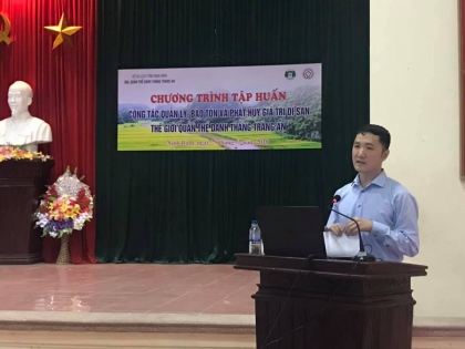 Tổ chức tập huấn công tác quản lý, bảo tồn và phát huy giá trị Di sản Quần thể danh thắng Tràng An 2